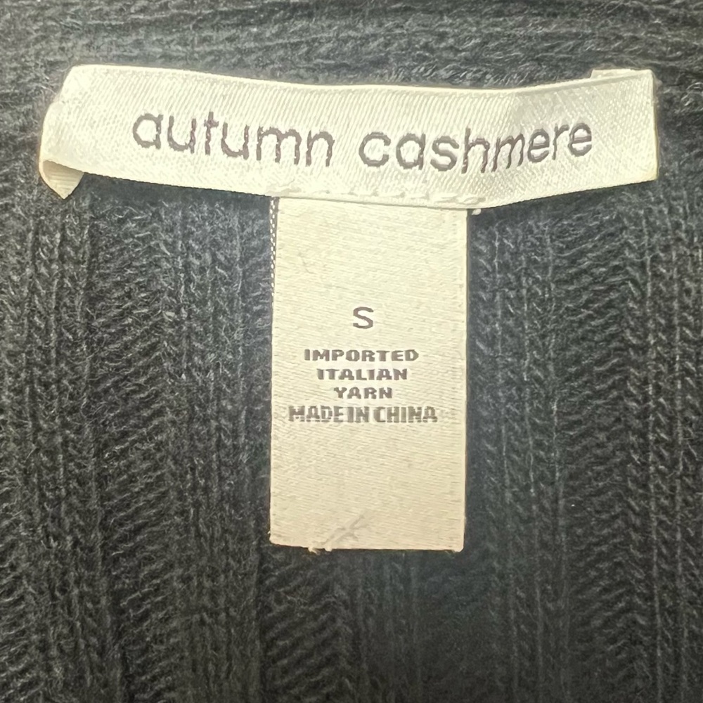 Autumn Cashmere Rib Drape in Ebony Black - Picture 6 of 7